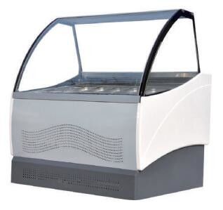 MC16 아이스크림 젤라또 디스플레이 캐비넷 공랭식의 R404a R290