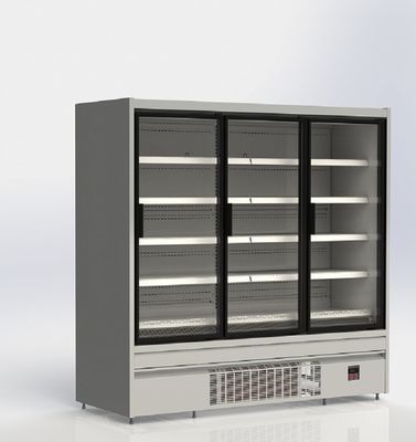 슈퍼마켓 R290 똑바로 선 유리문 냉각기 2/3/4 문 220V/50HZ